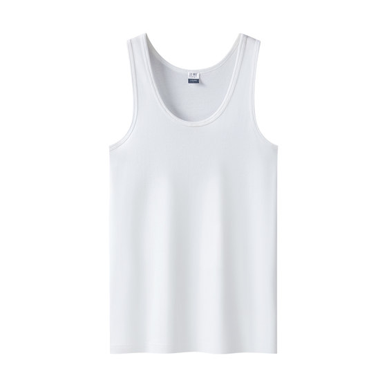 
Three-gun pure cotton men's summer elastic skin-friendly vest breathable top sports casual sweat-absorbing round neck thin underwear