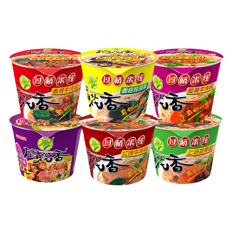 稻花香云南过桥米线速食袋装整箱方便牛肉粉丝泡面非油炸冲泡即食