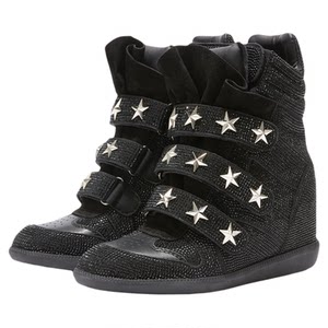 
DETW 'Flash Diamond' retro retro millennium electronic hot diamond high-top thick bottom increased wedge men's and women's sports casual shoes