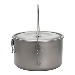 Pure titanium hanging pot 1950ml outdoor camping