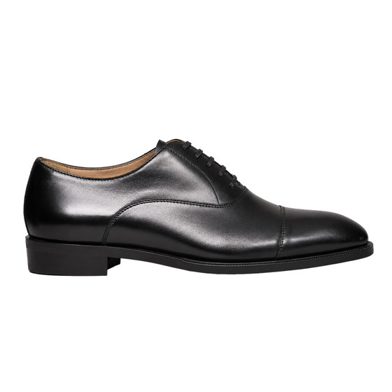 
ALONGMILE black calfskin three-joint Oxford shoes men's leather shoes Derby handmade business formal leather shoes