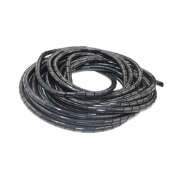Plastic cable management tube, cable protection tube, black and white