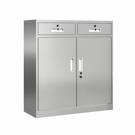 
304 stainless steel cabinet storage cabinet low cabinet outdoor file storage drawer with lock double door tool cabinet