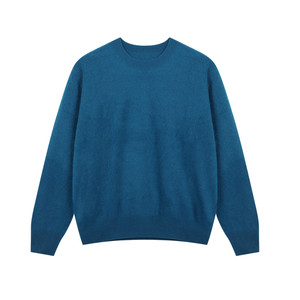 FF BLUE Gem Krishna 3-color 100 wool wool wool versatile gentle round neck sweater knitted sweater