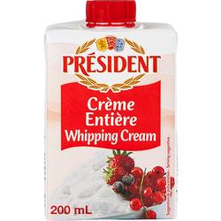 Presidential Animal Whipped Cream 200ml*2 French Thin Cream Decorated Mousse Baking Ingredients Keto