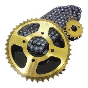 
Suitable for motorcycle chain sprocket HJ125 Prince Car Qianjianglong small flying chain gear chain 150 set
