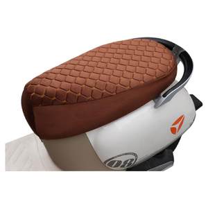 Pedal electric vehicle cushion sleeve cover winter cold protection, warm and velvet thickened battery seat hood, motorcycle seat sleeve universal
