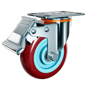 The 3 -inch heavy -duty brakes of the universal wheel, the universal wheel direction wheel 40,000 chakra mute wheel accessories