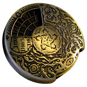 
Where the Stars Are Cthulhu Disc Dice R'lyeh Dreamland Runner's Book of the Dead Alloy Gift Box