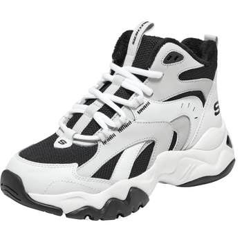 Skechers thick-soled casual shoes with added height and velvet dad shoes