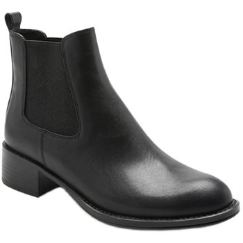 Chelsea short boots female British style thick heel thin thin boots
