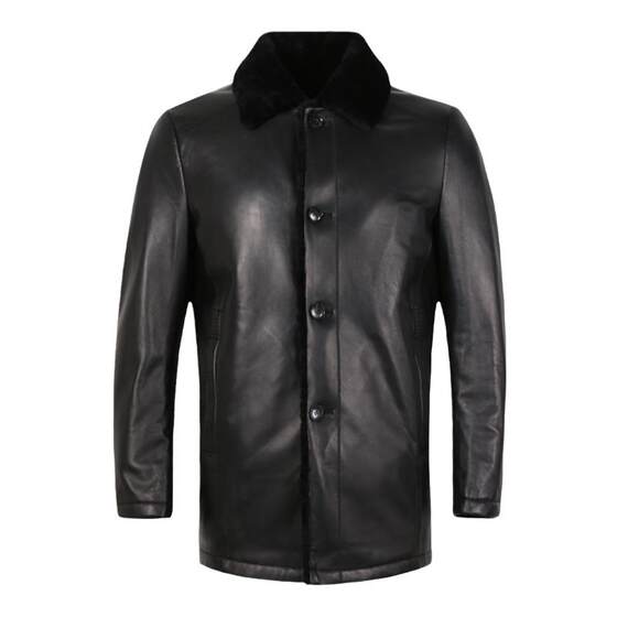 
Leather jacket men's winter new product middle-aged thickened warm fashionable business casual fur two-body sheepskin jacket