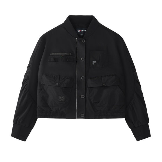 
FILA FUSION Fila trendy brand woven jacket women's 2026 spring new fashion loose short work jacket