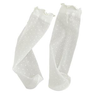 
Socks Summer Thin Women's Milk White Ice Silk Socks Summer JK Lace Bingbing 2026 New Hot Style Mid-Tube Socks