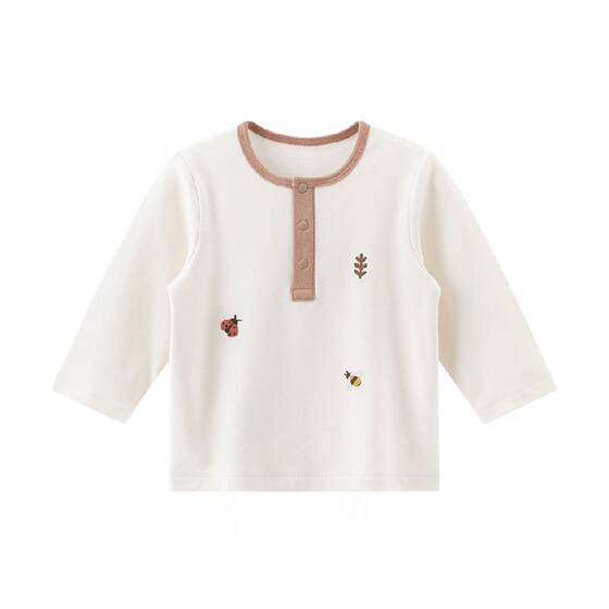 
Guaiqi Bear, men and women, pure cotton long-sleeved T-shirt, spring and autumn home clothes, infant tops, pajamas, base shirts