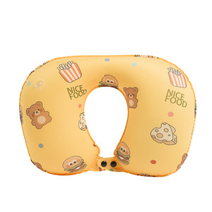 Elastic U -shaped pillow Press -type portable neck pillow, a plane tourism artifact cartoon print dual fabric U -shaped pillow