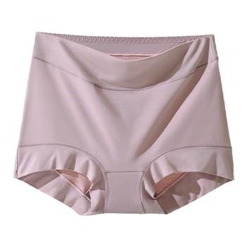 High -waist pants women thin anti -glow of light and abdominal safety pants
