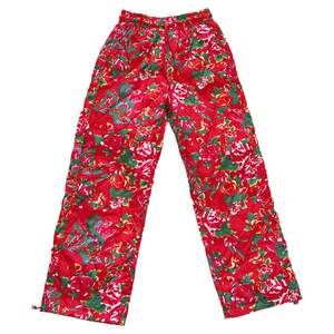 
Down pants for women 2025 new winter outer wear Northeast large flower high-end long style white duck down pants trendy