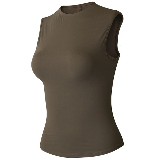 
Cloud Shell Sleeveless Yoga Wear Vest Women's Slim Fit Sports Top 2025 New Running Fitness T-Shirt