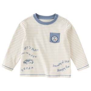 
David Bella 2026 new spring and autumn boys' long-sleeved T-shirt children's striped top baby cotton bottoming shirt
