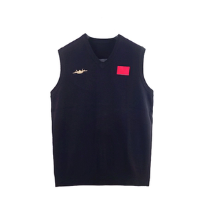 
HK Air China official men's J-20J20 new spring and autumn woolen sweater vest V-neck knitted vest air show
