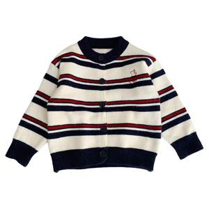 
Boys Sweater Cardigan 2026 Spring and Autumn Clothes Children's Style Striped Knitted Jacket Cartoon Versatile Tops for Children