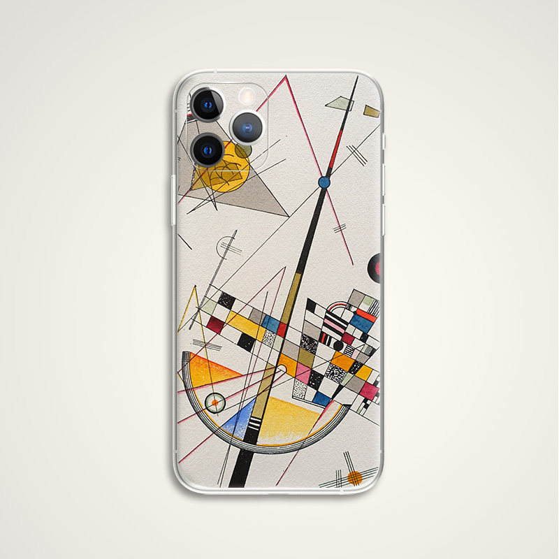 Vibrant Kandinsky Abstract Geometric Composition Art Phone Case for iPhone 17, 16, 15, 14 and 13