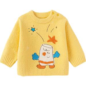 
Balabala baby knitted sweaters for boys and girls, autumn and winter children's clothing, baby pullovers, children's small