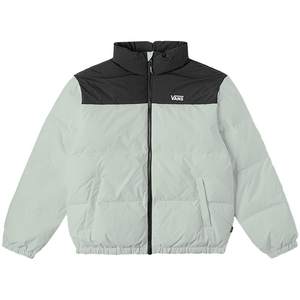 
Vans official couples down jacket color-blocking stand collar classic logo