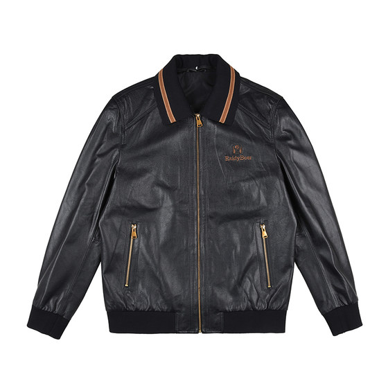 
Radibol Men's Genuine Leather Jacket 2025 Autumn New Cow Leather Removable Knitted Lapel Leather Jacket for Men