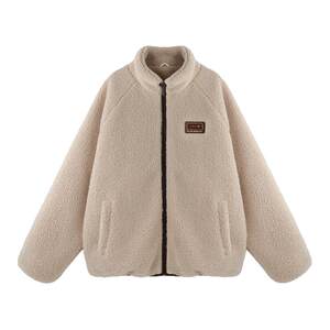 
BJHG reckless pasted lamb velvet coat cotton winter clothing men's American trendy brand couple cotton coat tops women