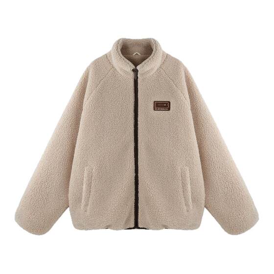 
BJHG reckless pasted lamb velvet coat cotton winter clothing men's American trendy brand couple cotton coat tops women