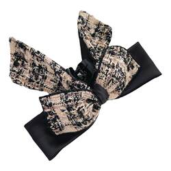 Peach grapefruit grab clip small fragrant bow ponytail hair clip