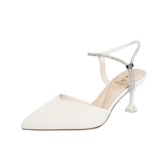 
Zhuoshini Baotou Sandals Women's 2026 Summer New Fashion Strap High Heel Single Shoes Pointed Toe Fashion Fashion Shoes