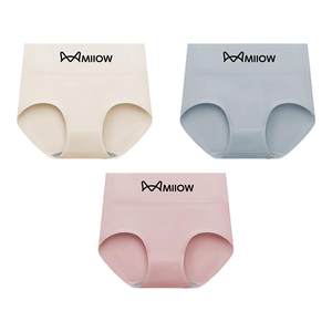 
Cat man high waist underwear women pure cotton high waist belly 10A antibacterial women lifting hips breathable girls shorts head