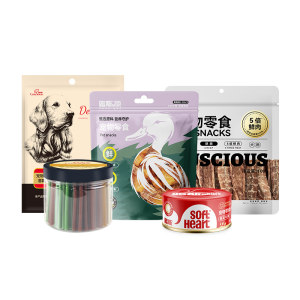 [New Customers Try] Luce Dog Snacks Teething Sticks Duck Dried Canned Dog Food Sample Pack for Small and Medium-sized Dogs