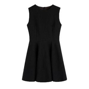 
pusumede high-end temperament vest dress for women's sleeveless French textured skirt waistline a-line short skirt