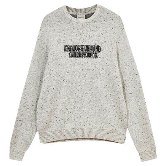 
[7% Wool] Jack Jones Men's 2026 Spring New Loose Color Dot Yarn Sweater LOGO Sweater