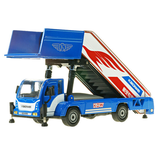Camion Container In Scala 1:48 - Modello Giocattolo In Lega Con Rimorchio, Alta Simulazione, Porta Che Si Apre, Colore Blu - 2
