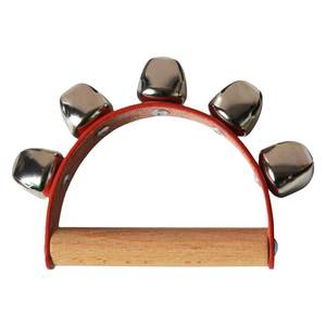 
Children's percussion instrument string bell half-month rattle kindergarten early education music Orff teaching aids wooden handle stick bell