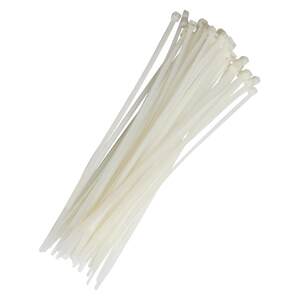 
White self-locking nylon cable tie 4*200 plastic fixed strapping wire with buckle strap tie bar buckle strong