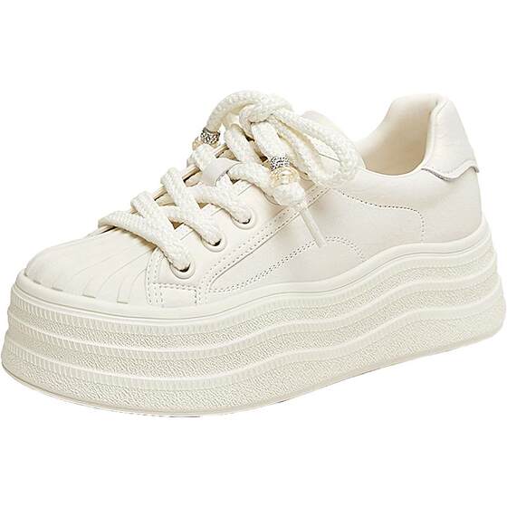 
TATA thick-soled white shoes for women spring new breathable sneakers women's shoes casual shoes CT901AM5 Outlet