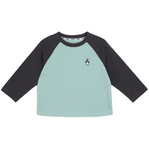 
Little O Dad Baby Boy Baby Boy Long Sleeve T-Shirt 2025 New Spring and Autumn Versatile Baby Striped Cotton Top