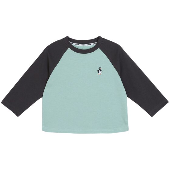 
Little O Dad Baby Boy Baby Boy Long Sleeve T-Shirt 2025 New Spring and Autumn Versatile Baby Striped Cotton Top