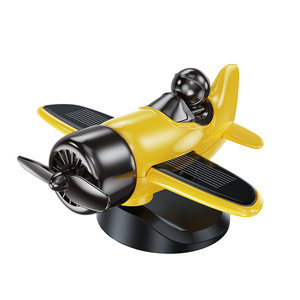 New solar car ornaments, rotating ornaments, small airplanes, creative and interesting decorative center console cars, cute