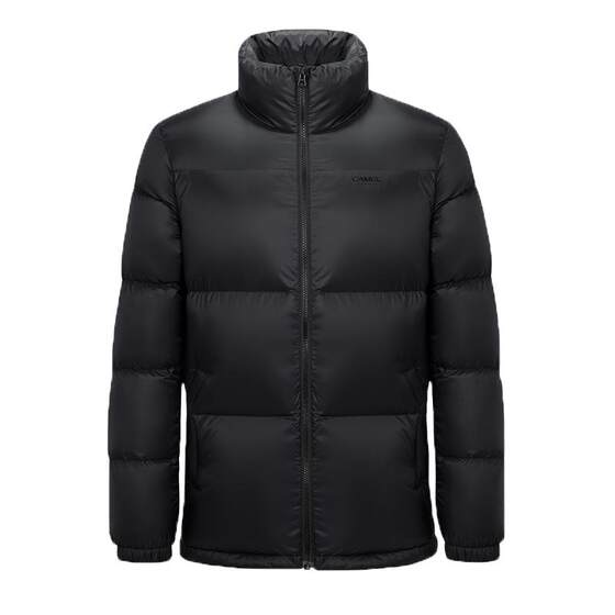 Camel Men's Couples Plush Men's Autumn and Winter Duck Duck Duck Poch Student Hat Bread Connect Warm Short Jacket Men and Women