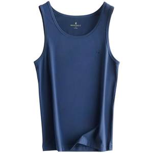 
Mengtejiao cotton vest men wear base crane fitness sports breathable sweat shirt white suspender summer