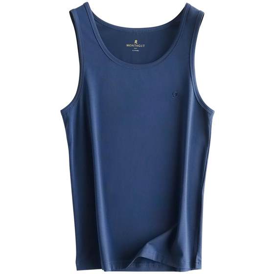 
Mengtejiao cotton vest men wear base crane fitness sports breathable sweat shirt white suspender summer