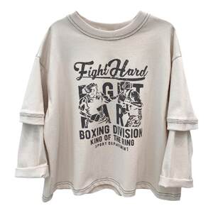 
Boys' fake two-piece sweatshirt spring and autumn new style 2026 children's long-sleeved Korean T-shirt boys fashionable cool t autumn clothing