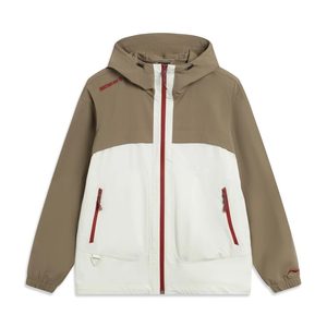 
Li Ning CF traceable men and women's same style 2025 autumn new reflective water-repellent loose sports windbreaker AFDVF47